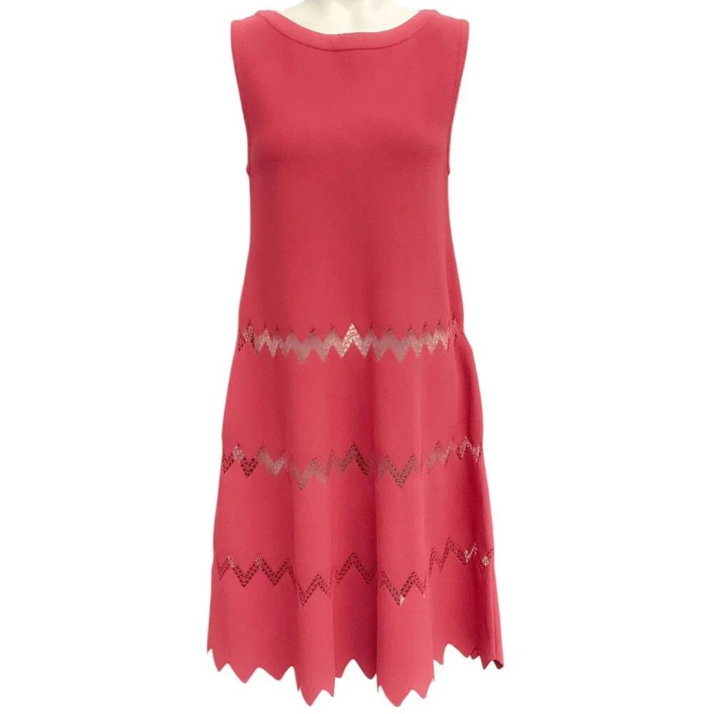 Alaia Pink Knit Sleeveless Dress - Picture 1 of 4